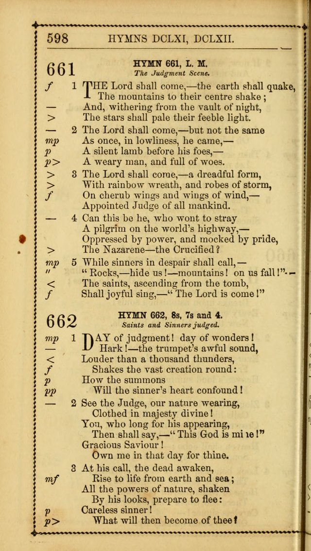 Church Psalmist: or, psalms and hymns, for the public, social and private use of Evangelical Christians. With Supplement. (53rd ed.) page 597