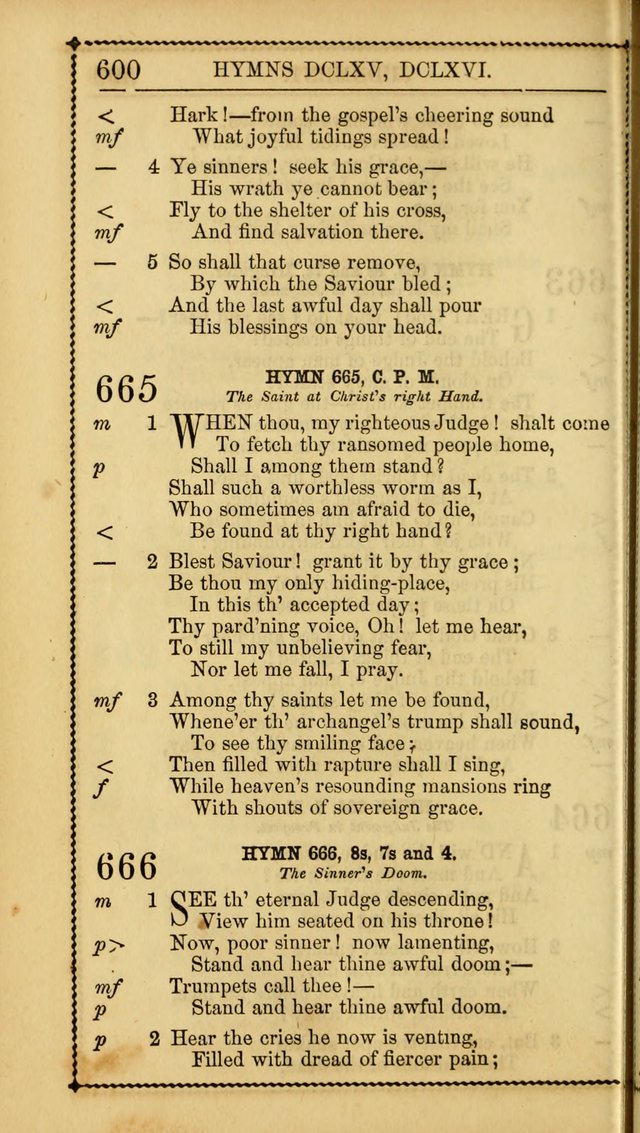 Church Psalmist: or, psalms and hymns, for the public, social and private use of Evangelical Christians. With Supplement. (53rd ed.) page 599