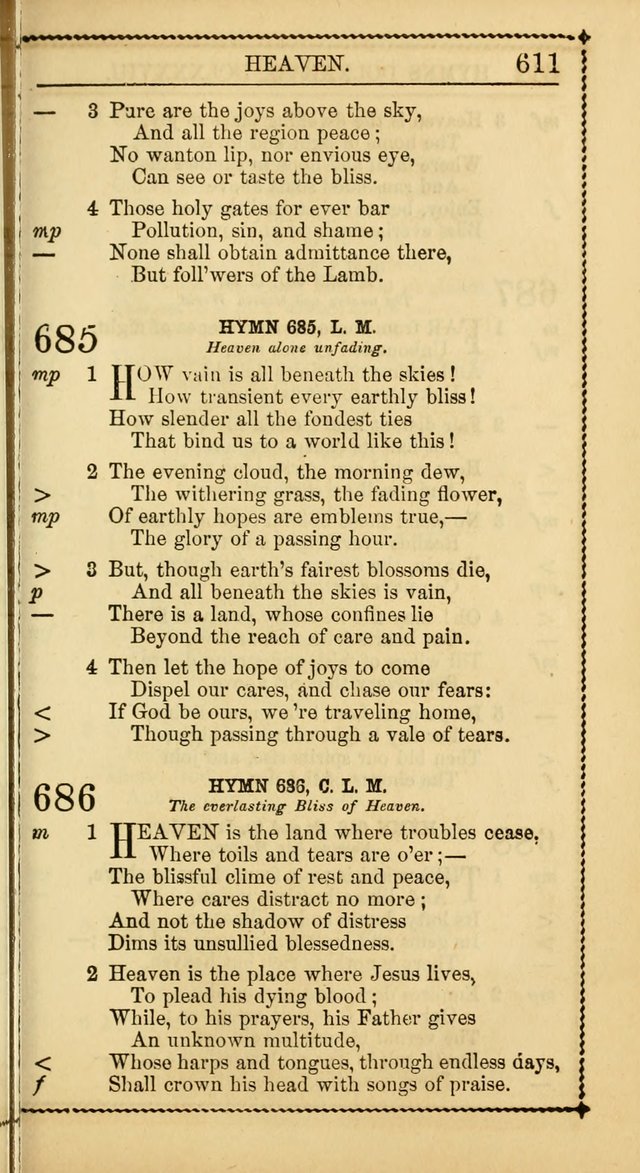 Church Psalmist: or, psalms and hymns, for the public, social and private use of Evangelical Christians. With Supplement. (53rd ed.) page 610