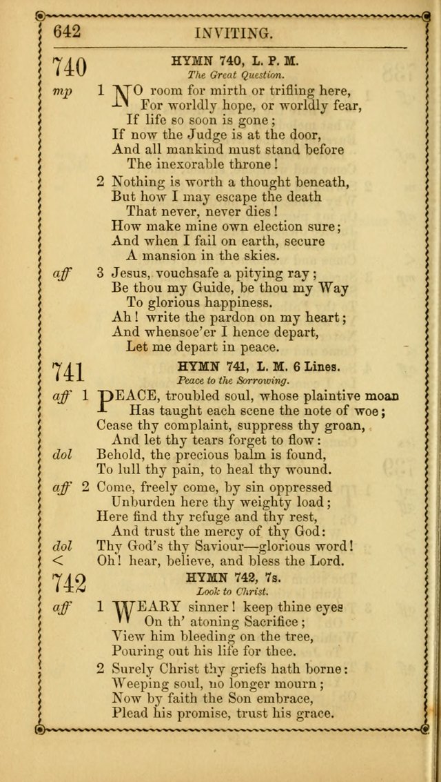 Church Psalmist: or, psalms and hymns, for the public, social and private use of Evangelical Christians. With Supplement. (53rd ed.) page 641