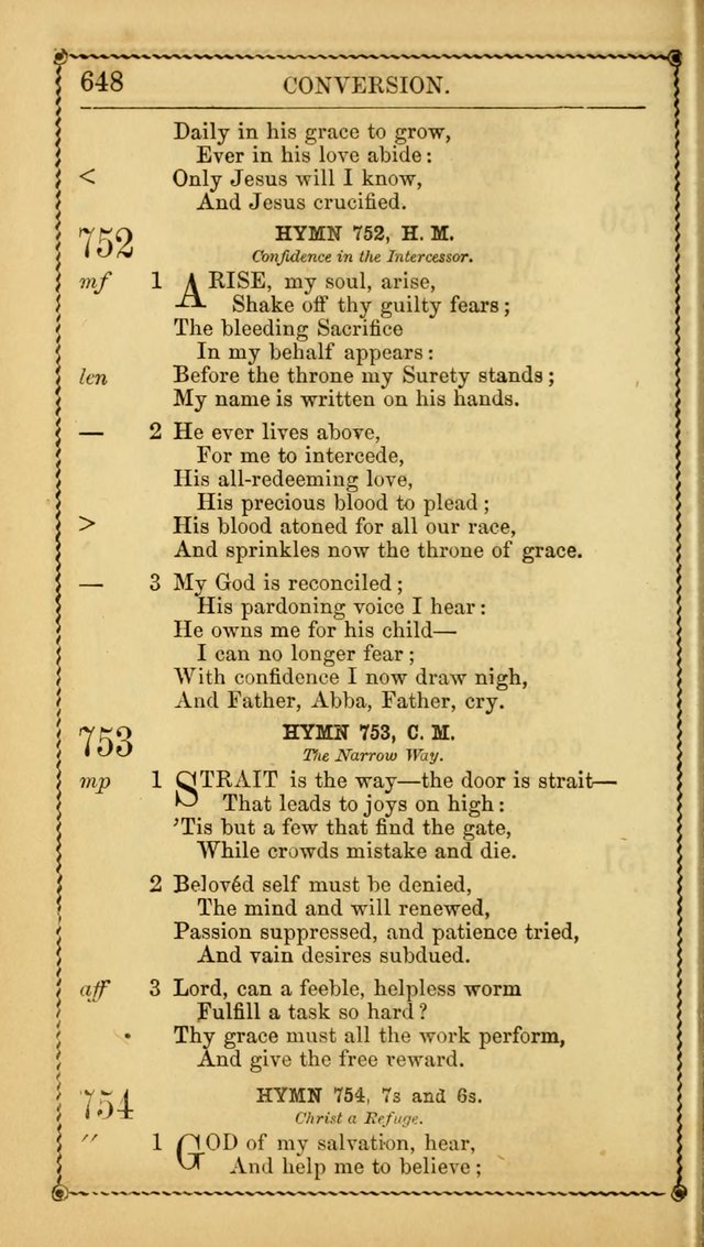 Church Psalmist: or, psalms and hymns, for the public, social and private use of Evangelical Christians. With Supplement. (53rd ed.) page 647