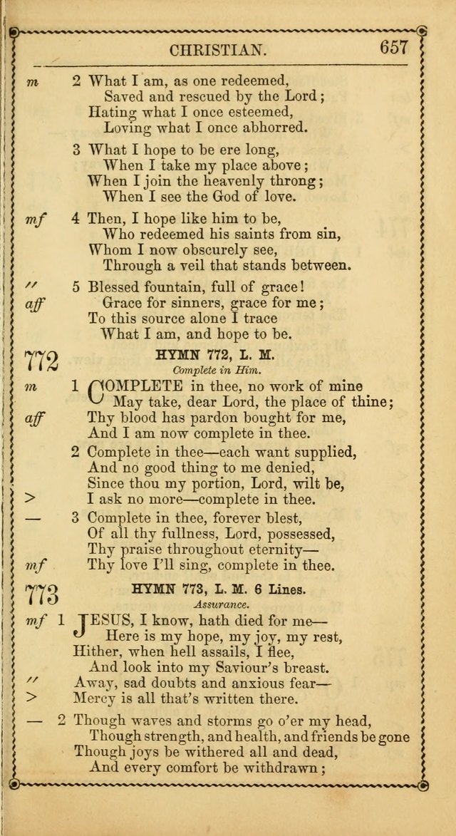 Church Psalmist: or, psalms and hymns, for the public, social and private use of Evangelical Christians. With Supplement. (53rd ed.) page 656