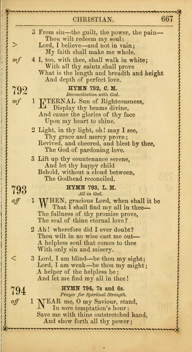 Church Psalmist: or, psalms and hymns, for the public, social and private use of Evangelical Christians. With Supplement. (53rd ed.) page 666