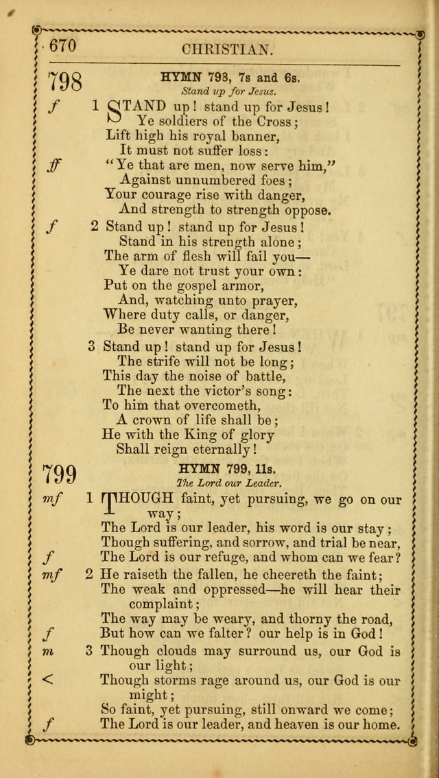 Church Psalmist: or, psalms and hymns, for the public, social and private use of Evangelical Christians. With Supplement. (53rd ed.) page 669