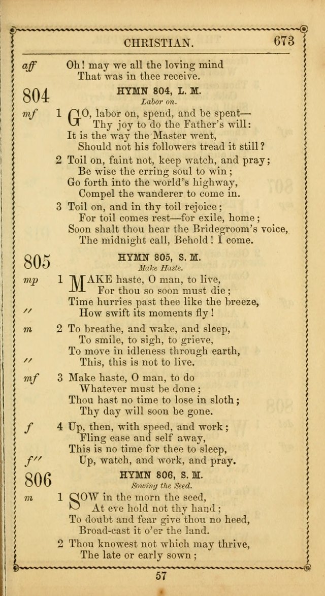 Church Psalmist: or, psalms and hymns, for the public, social and private use of Evangelical Christians. With Supplement. (53rd ed.) page 672