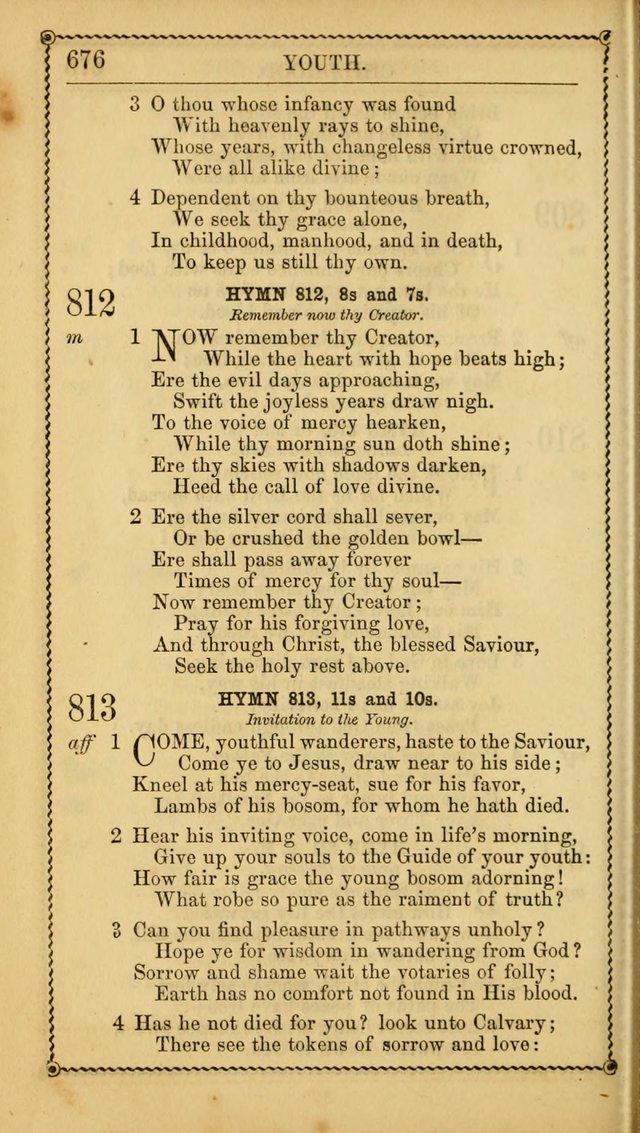 Church Psalmist: or, psalms and hymns, for the public, social and private use of Evangelical Christians. With Supplement. (53rd ed.) page 675