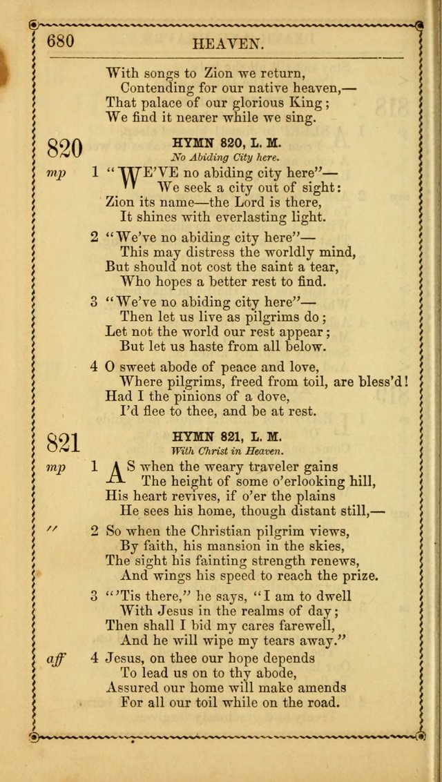 Church Psalmist: or, psalms and hymns, for the public, social and private use of Evangelical Christians. With Supplement. (53rd ed.) page 679