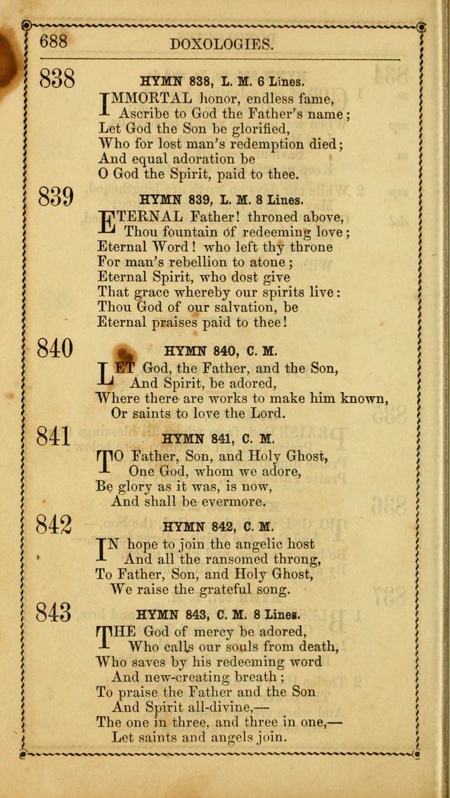 Church Psalmist: or, psalms and hymns, for the public, social and private use of Evangelical Christians. With Supplement. (53rd ed.) page 687