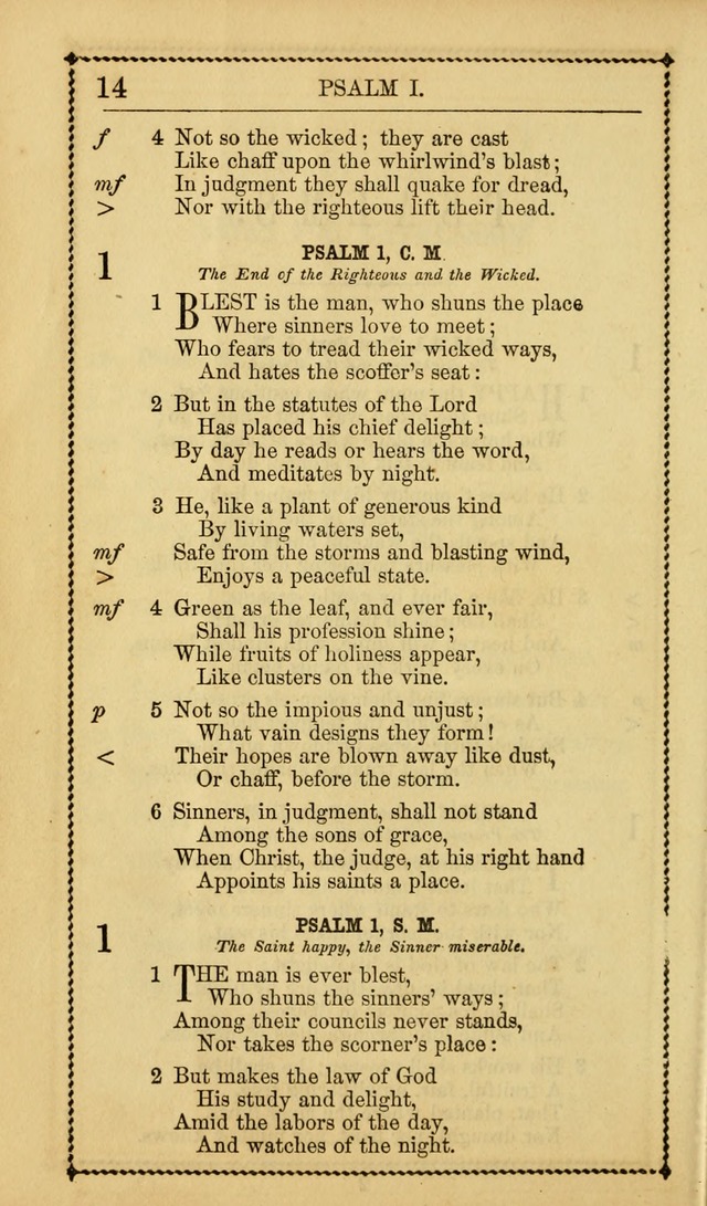 Church Psalmist: or Psalms and Hymns Designed for the Public, Social, and  Private Use of Evangelical Christians ... with Supplement.  53rd ed. page 17