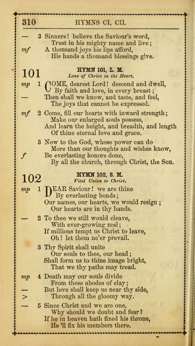 Church Psalmist: or Psalms and Hymns Designed for the Public, Social, and  Private Use of Evangelical Christians ... with Supplement.  53rd ed. page 313