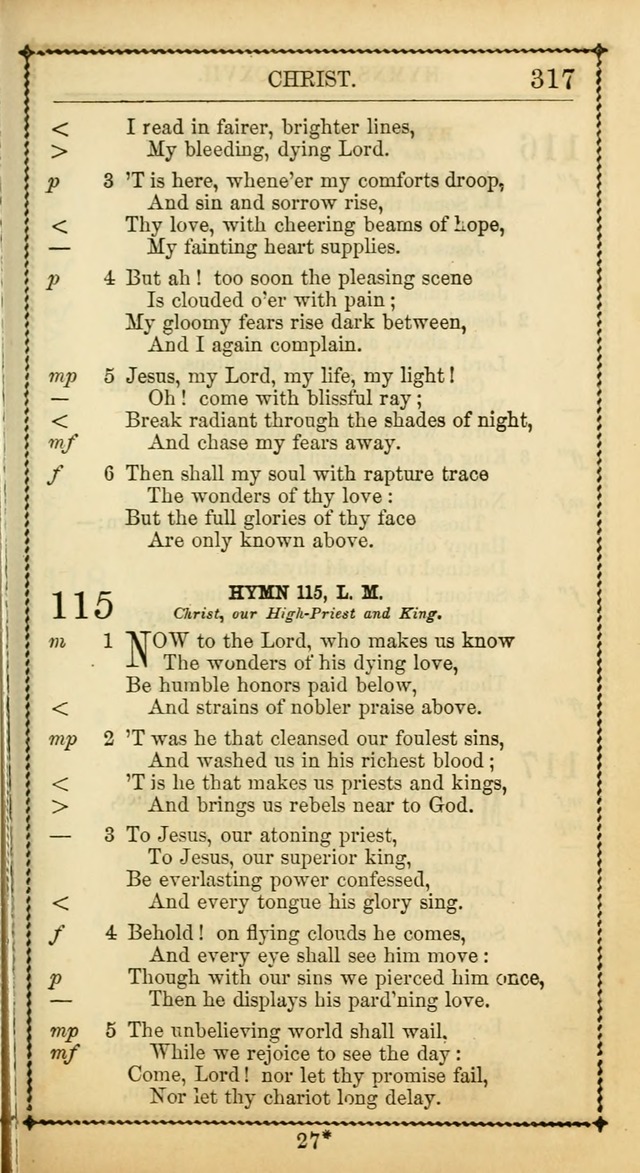 Church Psalmist: or Psalms and Hymns Designed for the Public, Social, and  Private Use of Evangelical Christians ... with Supplement.  53rd ed. page 320