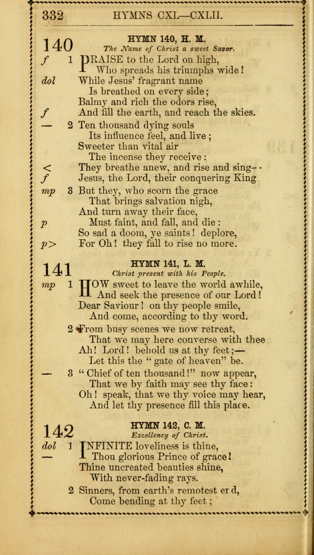 Church Psalmist: or Psalms and Hymns Designed for the Public, Social, and  Private Use of Evangelical Christians ... with Supplement.  53rd ed. page 335