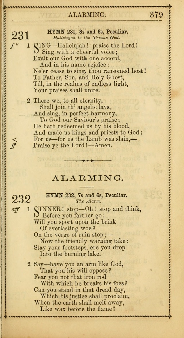 Church Psalmist: or Psalms and Hymns Designed for the Public, Social, and  Private Use of Evangelical Christians ... with Supplement.  53rd ed. page 382