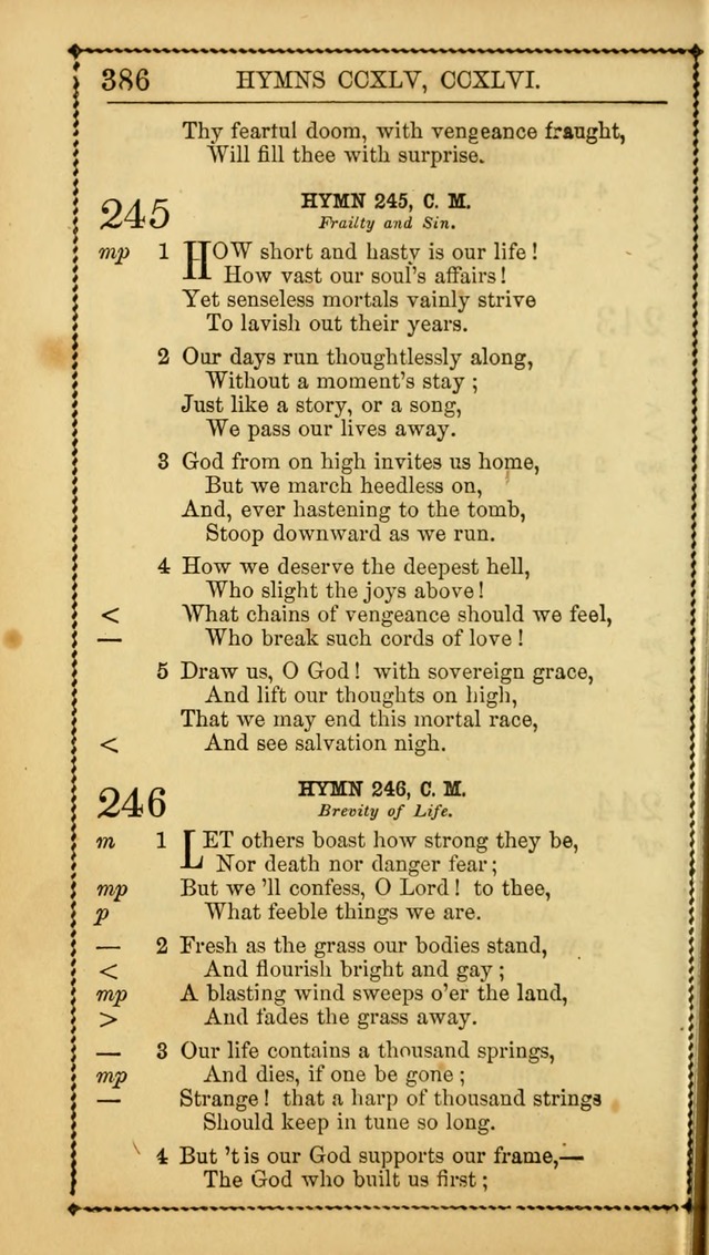 Church Psalmist: or Psalms and Hymns Designed for the Public, Social, and  Private Use of Evangelical Christians ... with Supplement.  53rd ed. page 389