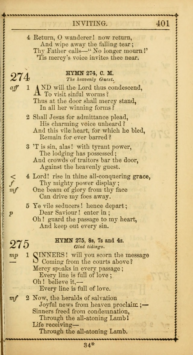 Church Psalmist: or Psalms and Hymns Designed for the Public, Social, and  Private Use of Evangelical Christians ... with Supplement.  53rd ed. page 404