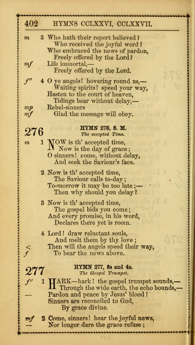 Church Psalmist: or Psalms and Hymns Designed for the Public, Social, and  Private Use of Evangelical Christians ... with Supplement.  53rd ed. page 405