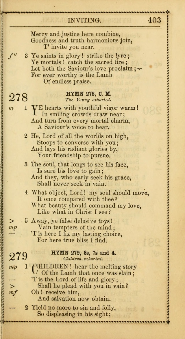 Church Psalmist: or Psalms and Hymns Designed for the Public, Social, and  Private Use of Evangelical Christians ... with Supplement.  53rd ed. page 406