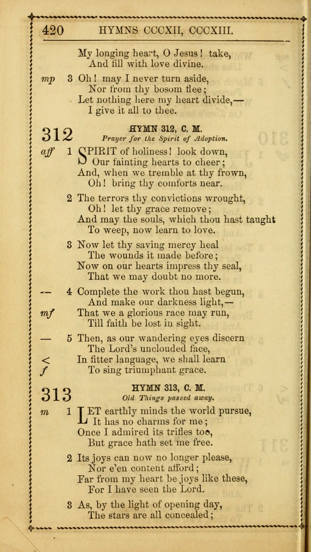 Church Psalmist: or Psalms and Hymns Designed for the Public, Social, and  Private Use of Evangelical Christians ... with Supplement.  53rd ed. page 423