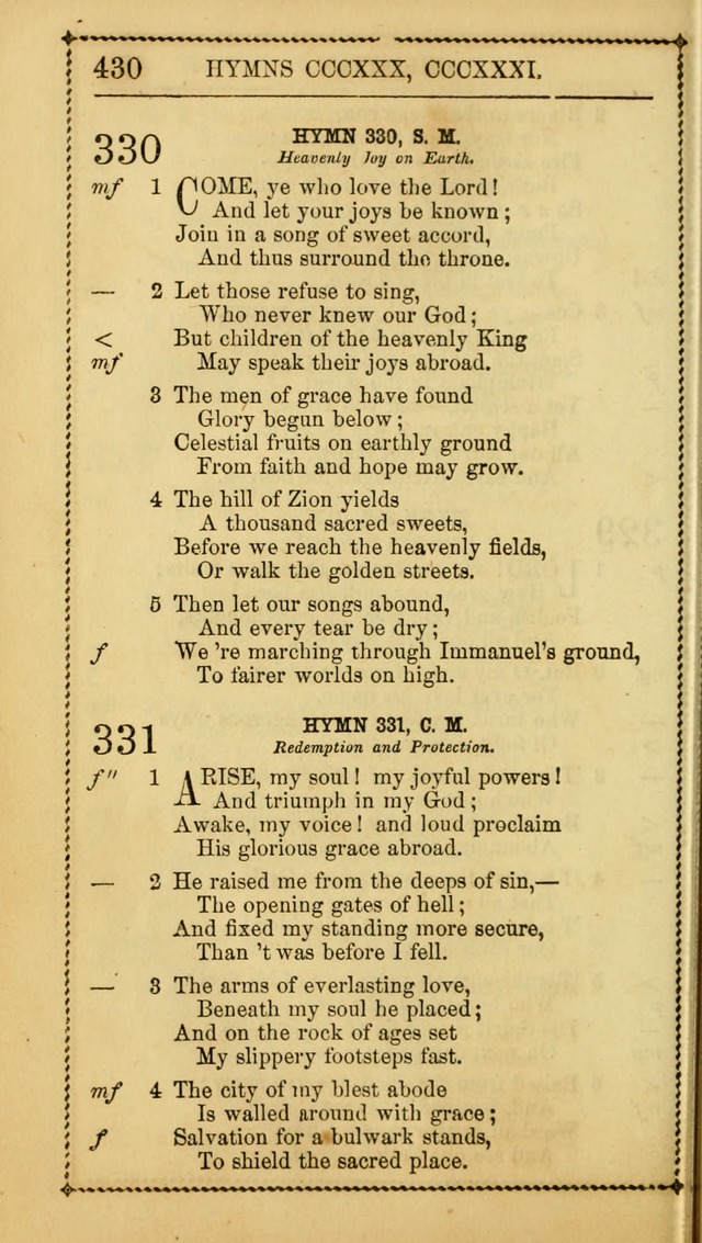 Church Psalmist: or Psalms and Hymns Designed for the Public, Social, and  Private Use of Evangelical Christians ... with Supplement.  53rd ed. page 433