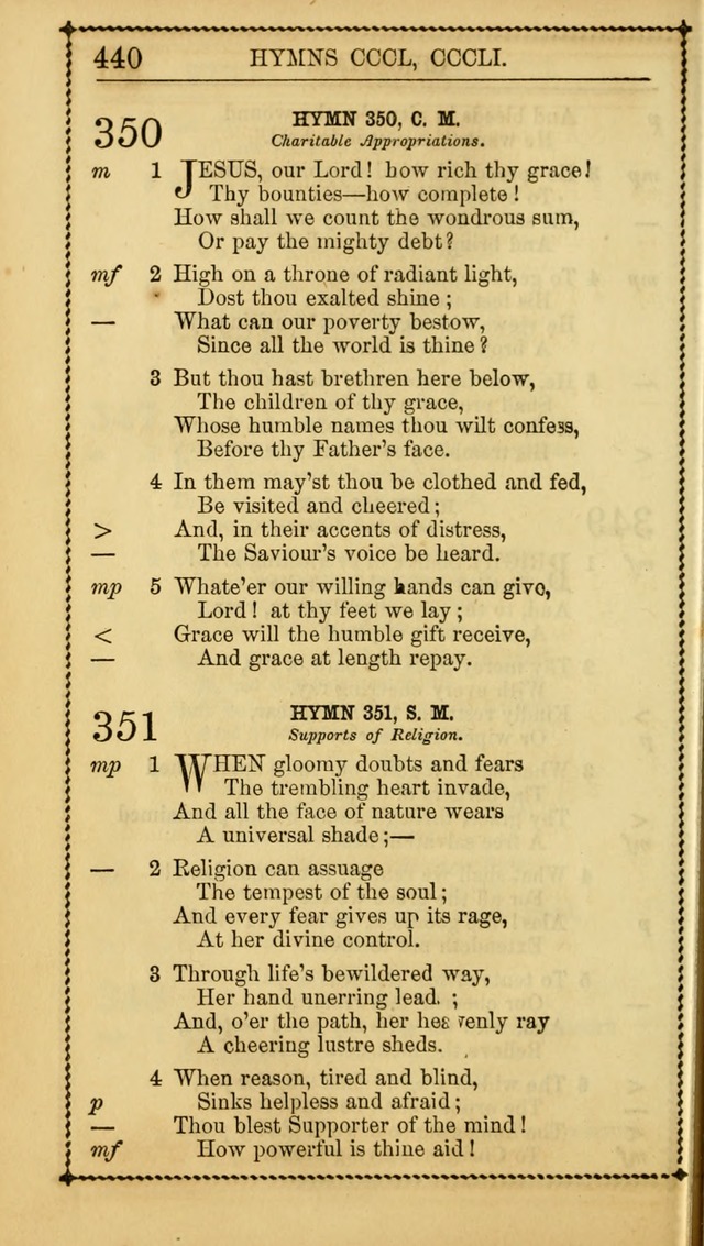 Church Psalmist: or Psalms and Hymns Designed for the Public, Social, and  Private Use of Evangelical Christians ... with Supplement.  53rd ed. page 443