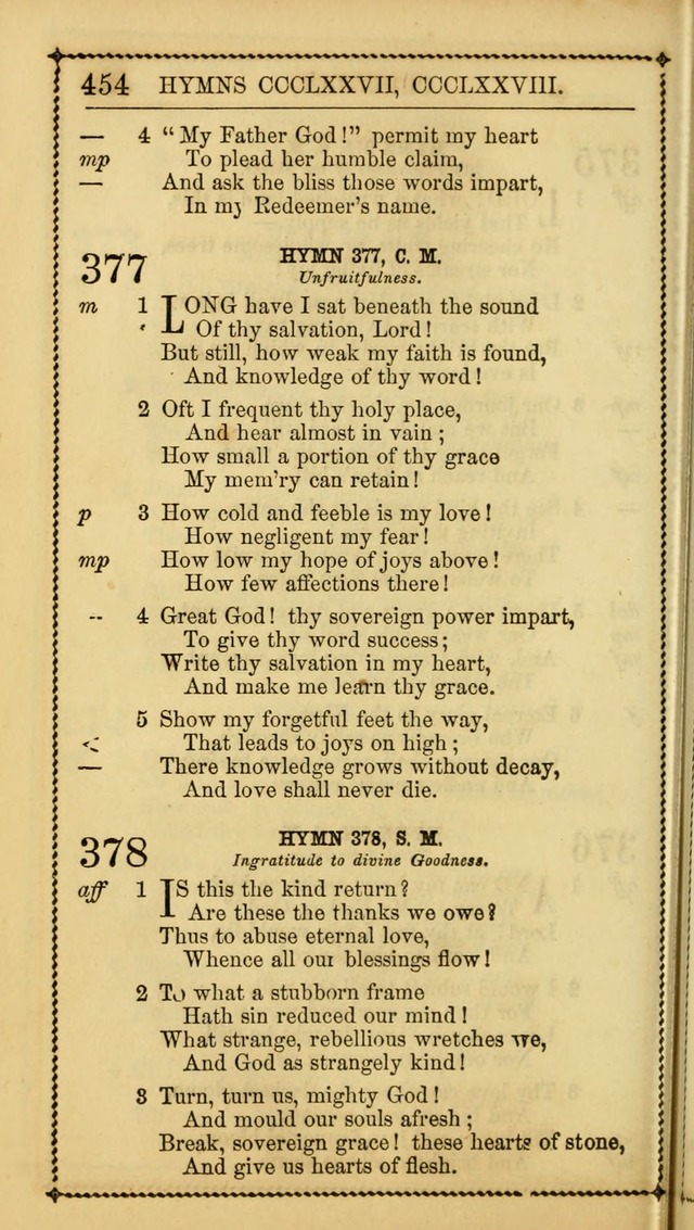 Church Psalmist: or Psalms and Hymns Designed for the Public, Social, and  Private Use of Evangelical Christians ... with Supplement.  53rd ed. page 457