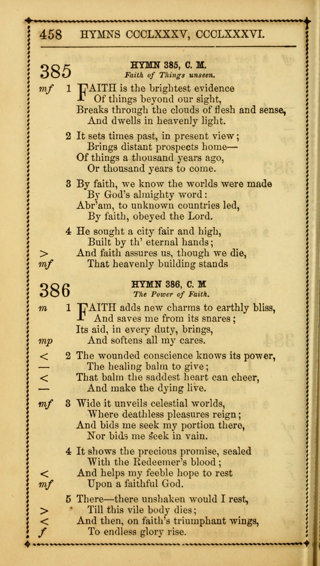 Church Psalmist: or Psalms and Hymns Designed for the Public, Social, and  Private Use of Evangelical Christians ... with Supplement.  53rd ed. page 461