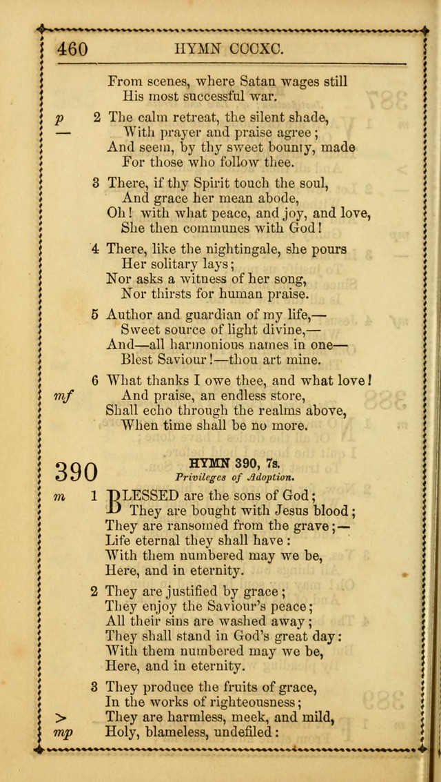 Church Psalmist: or Psalms and Hymns Designed for the Public, Social, and  Private Use of Evangelical Christians ... with Supplement.  53rd ed. page 463