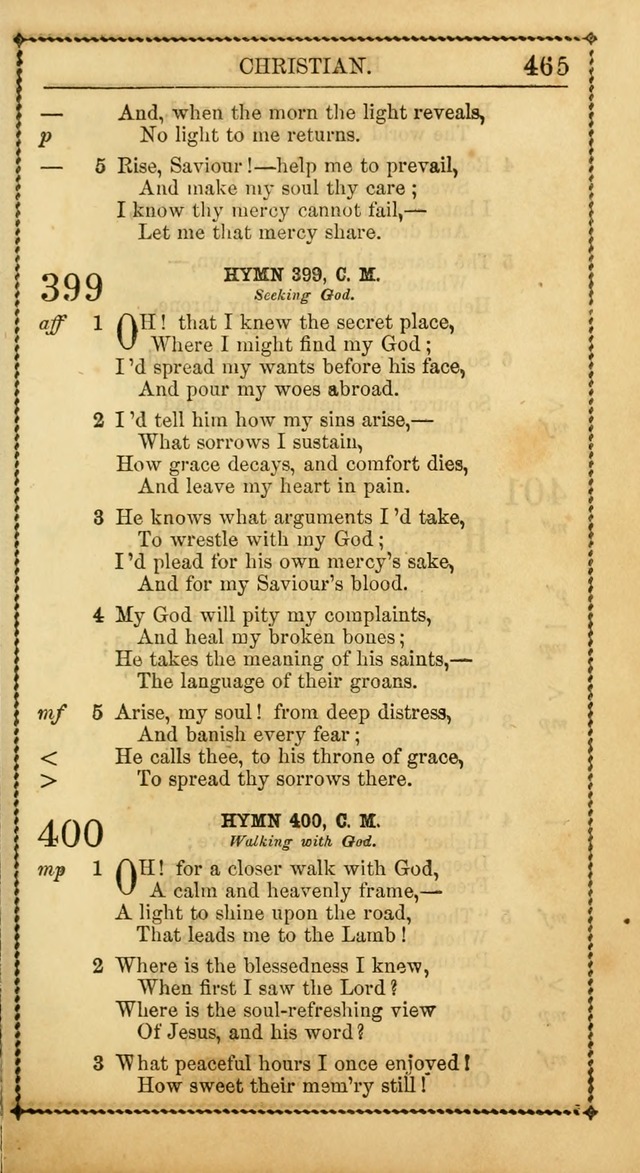 Church Psalmist: or Psalms and Hymns Designed for the Public, Social, and  Private Use of Evangelical Christians ... with Supplement.  53rd ed. page 468