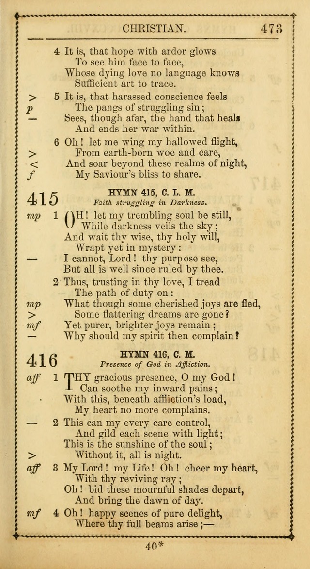 Church Psalmist: or Psalms and Hymns Designed for the Public, Social, and  Private Use of Evangelical Christians ... with Supplement.  53rd ed. page 476