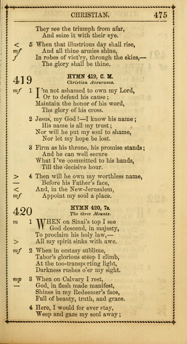 Church Psalmist: or Psalms and Hymns Designed for the Public, Social, and  Private Use of Evangelical Christians ... with Supplement.  53rd ed. page 478