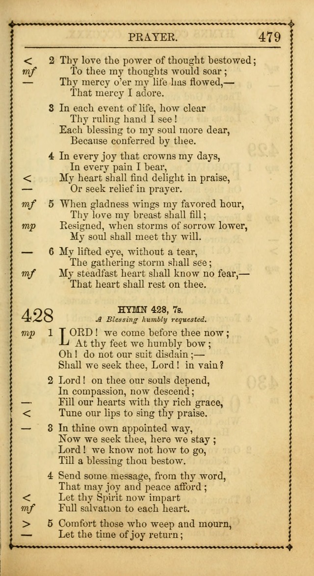 Church Psalmist: or Psalms and Hymns Designed for the Public, Social, and  Private Use of Evangelical Christians ... with Supplement.  53rd ed. page 482