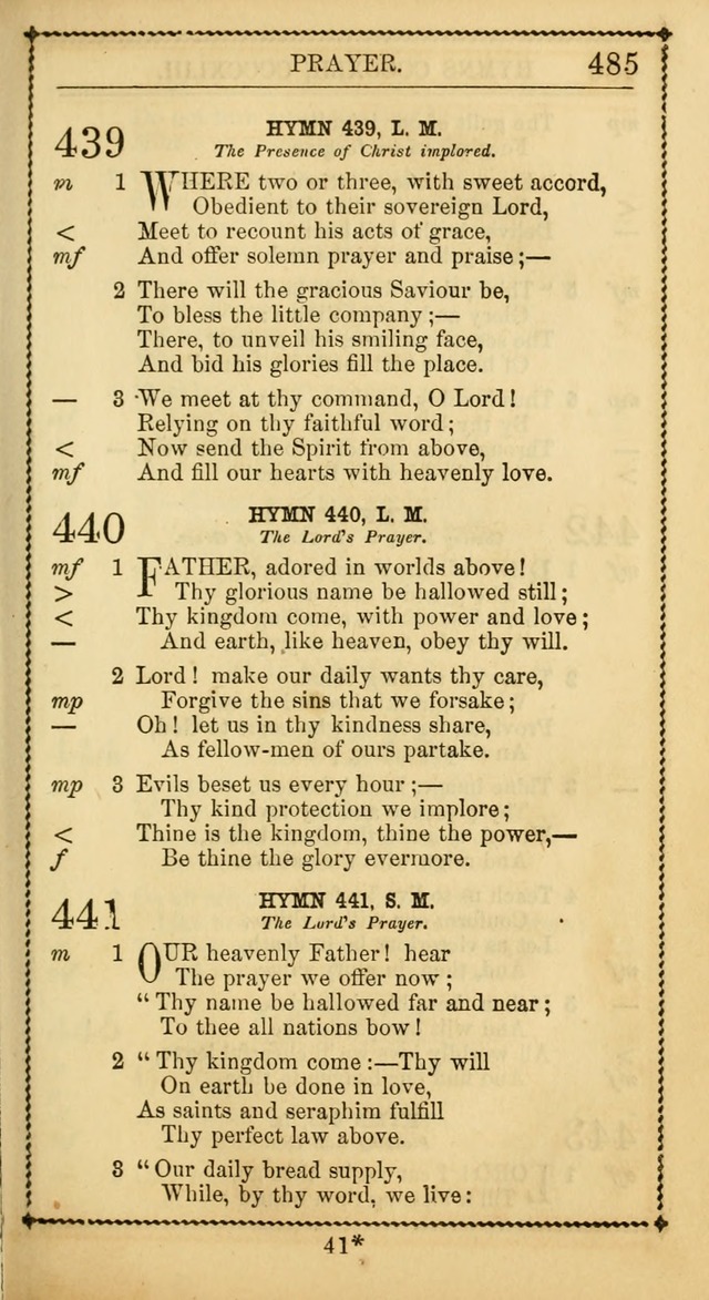 Church Psalmist: or Psalms and Hymns Designed for the Public, Social, and  Private Use of Evangelical Christians ... with Supplement.  53rd ed. page 488