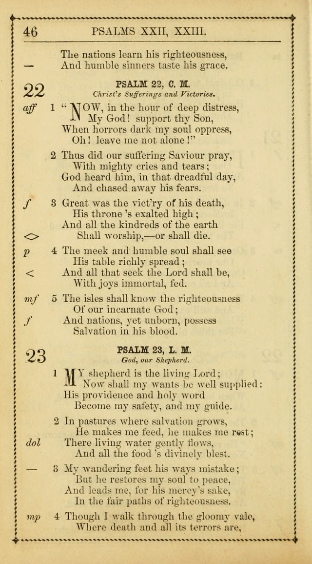 Church Psalmist: or Psalms and Hymns Designed for the Public, Social, and  Private Use of Evangelical Christians ... with Supplement.  53rd ed. page 49