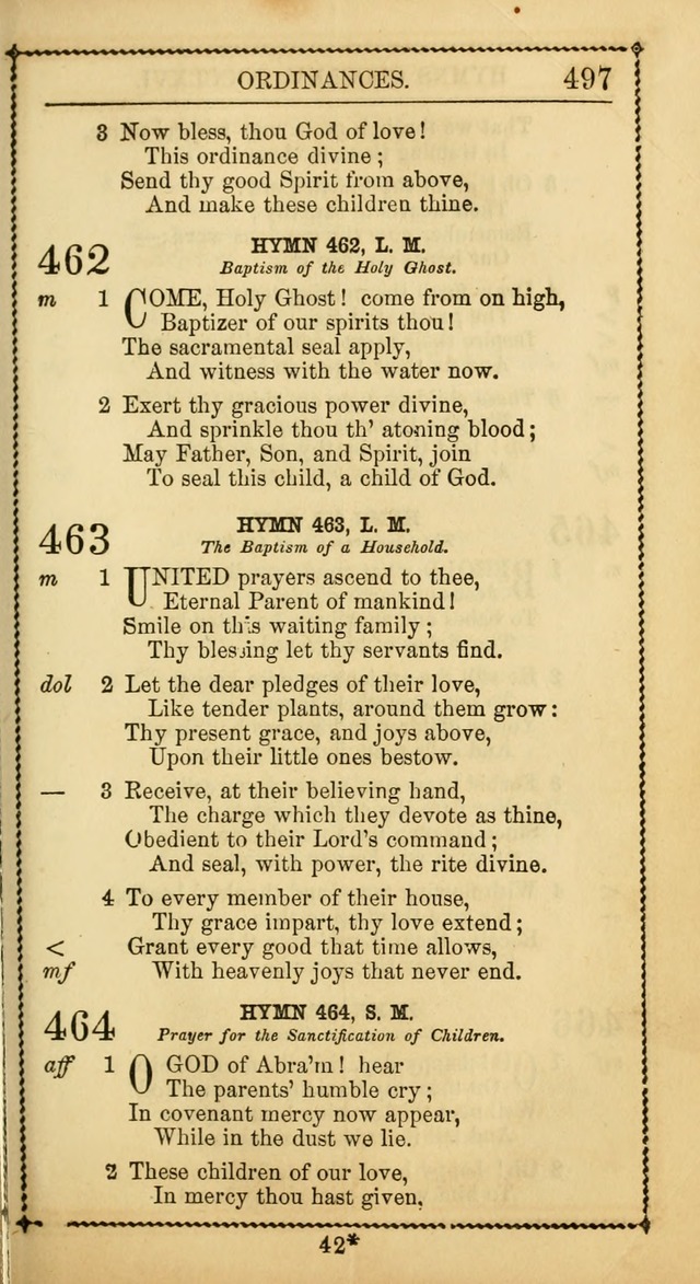 Church Psalmist: or Psalms and Hymns Designed for the Public, Social, and  Private Use of Evangelical Christians ... with Supplement.  53rd ed. page 500