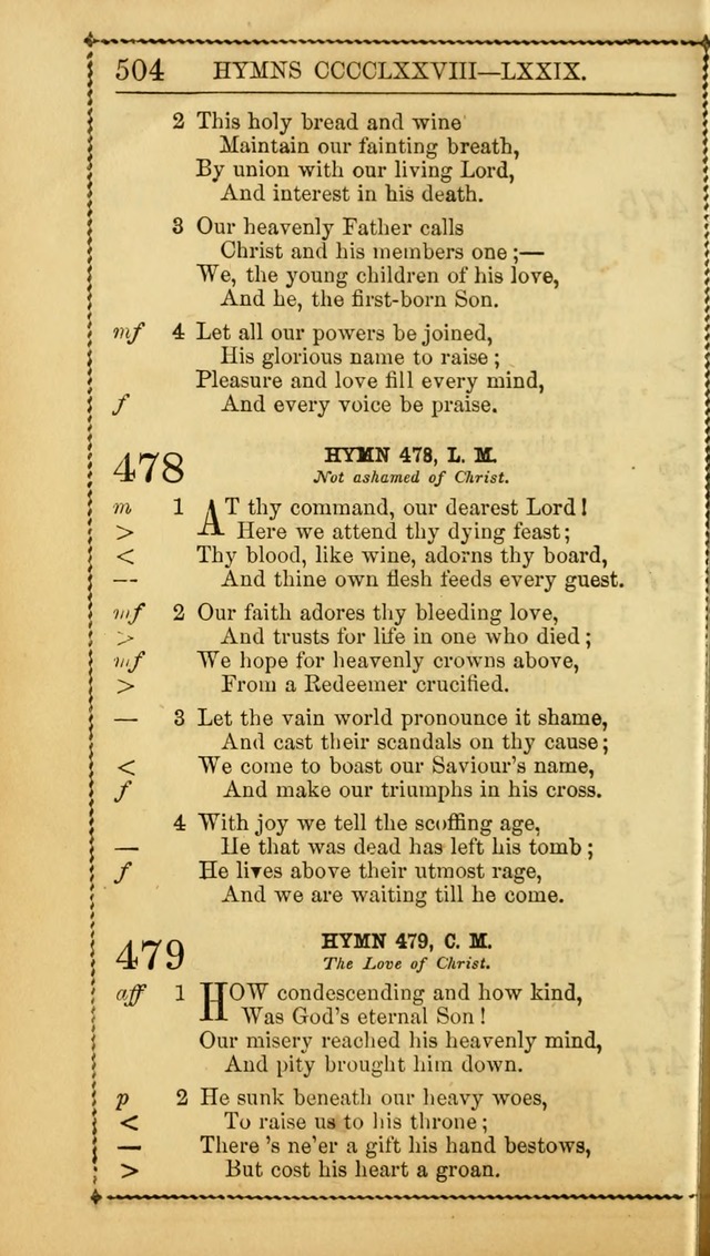 Church Psalmist: or Psalms and Hymns Designed for the Public, Social, and  Private Use of Evangelical Christians ... with Supplement.  53rd ed. page 507