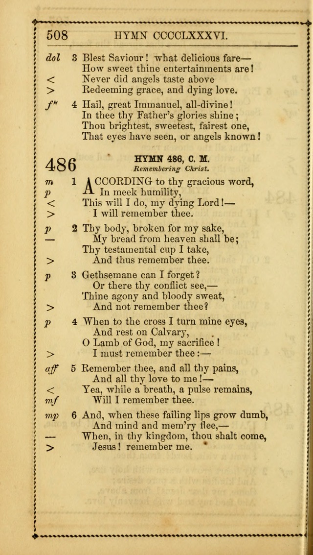 Church Psalmist: or Psalms and Hymns Designed for the Public, Social, and  Private Use of Evangelical Christians ... with Supplement.  53rd ed. page 511