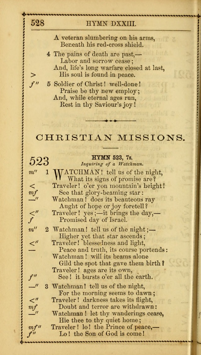 Church Psalmist: or Psalms and Hymns Designed for the Public, Social, and  Private Use of Evangelical Christians ... with Supplement.  53rd ed. page 531