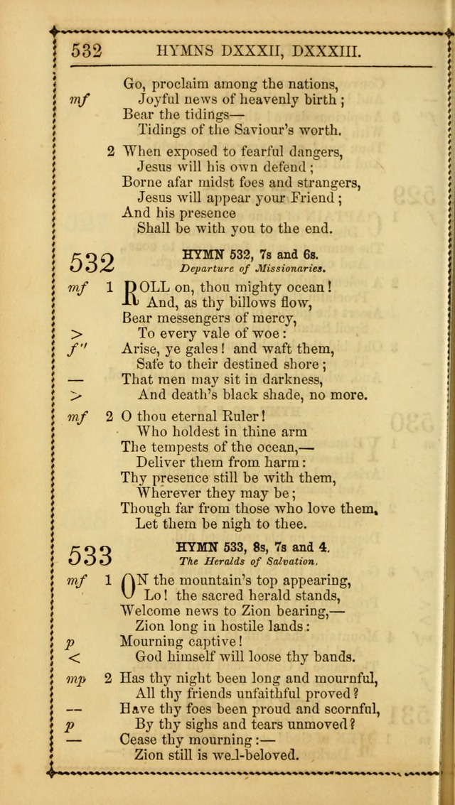 Church Psalmist: or Psalms and Hymns Designed for the Public, Social, and  Private Use of Evangelical Christians ... with Supplement.  53rd ed. page 535