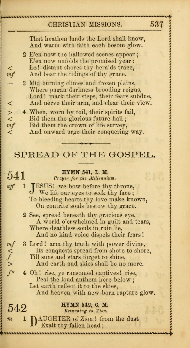 Church Psalmist: or Psalms and Hymns Designed for the Public, Social, and  Private Use of Evangelical Christians ... with Supplement.  53rd ed. page 540