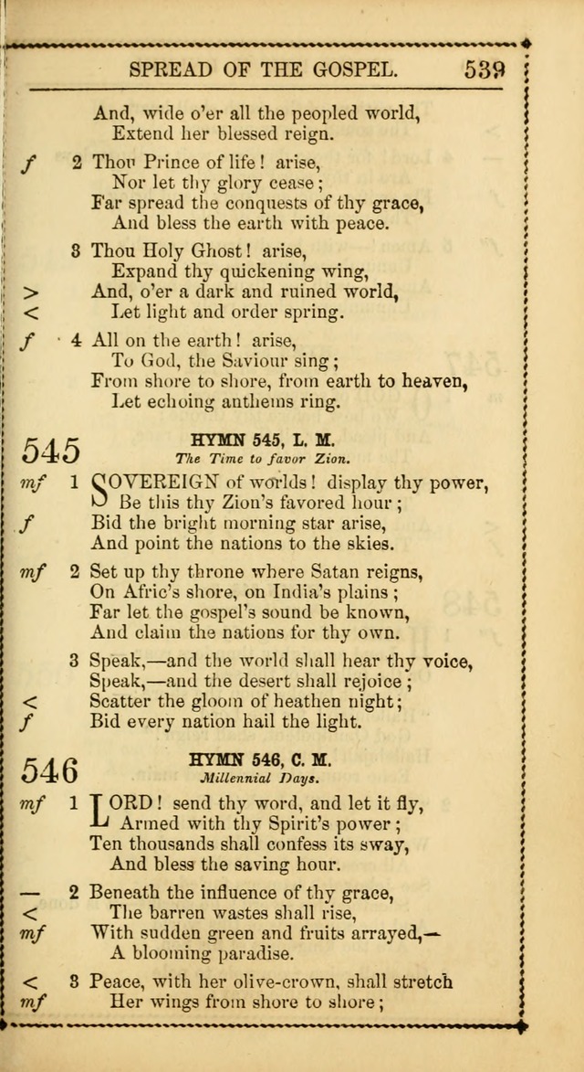 Church Psalmist: or Psalms and Hymns Designed for the Public, Social, and  Private Use of Evangelical Christians ... with Supplement.  53rd ed. page 542