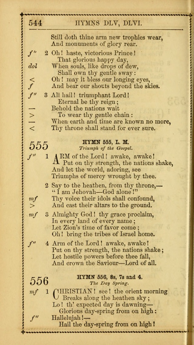 Church Psalmist: or Psalms and Hymns Designed for the Public, Social, and  Private Use of Evangelical Christians ... with Supplement.  53rd ed. page 547