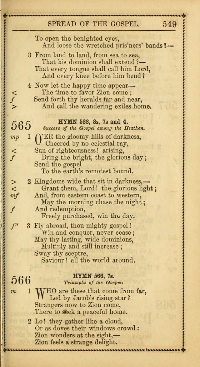 Church Psalmist: or Psalms and Hymns Designed for the Public, Social, and  Private Use of Evangelical Christians ... with Supplement.  53rd ed. page 552