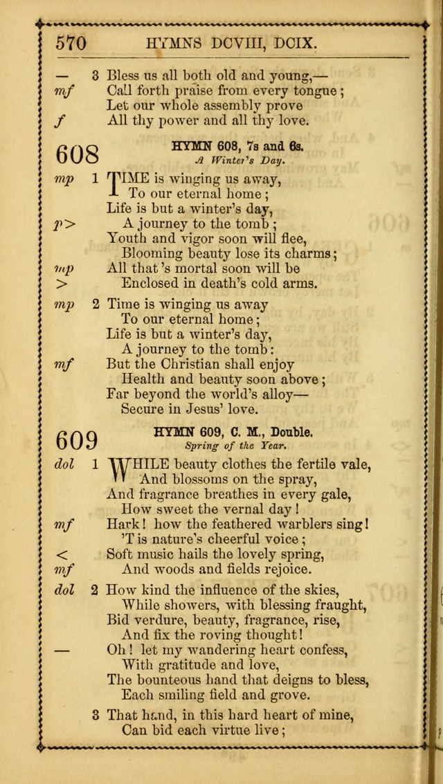 Church Psalmist: or Psalms and Hymns Designed for the Public, Social, and  Private Use of Evangelical Christians ... with Supplement.  53rd ed. page 573