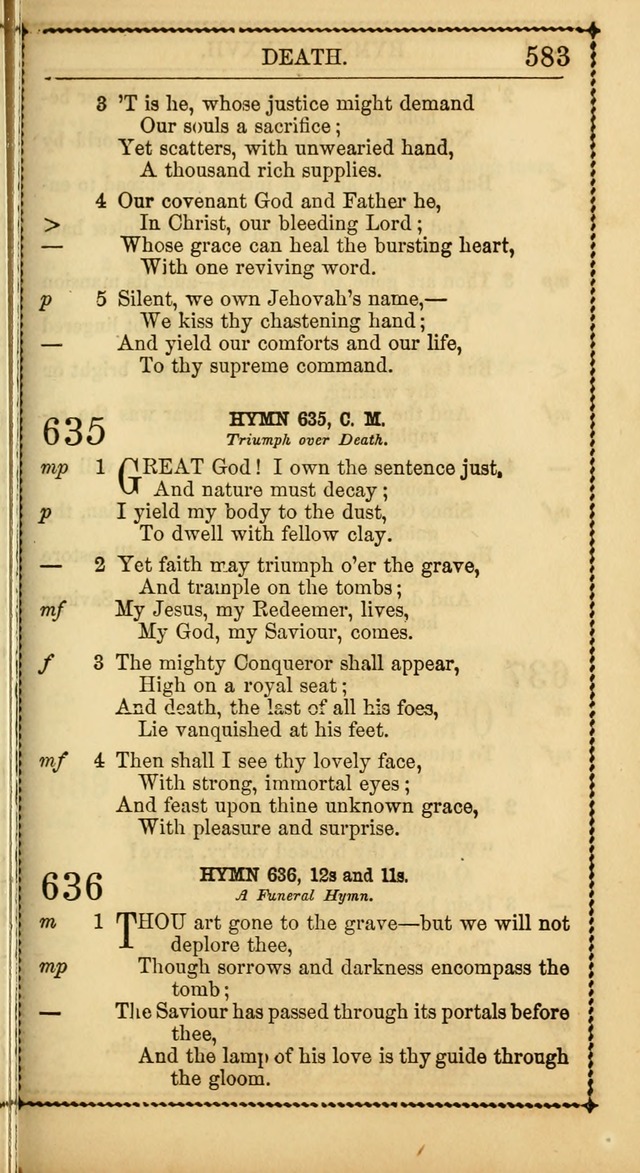 Church Psalmist: or Psalms and Hymns Designed for the Public, Social, and  Private Use of Evangelical Christians ... with Supplement.  53rd ed. page 586