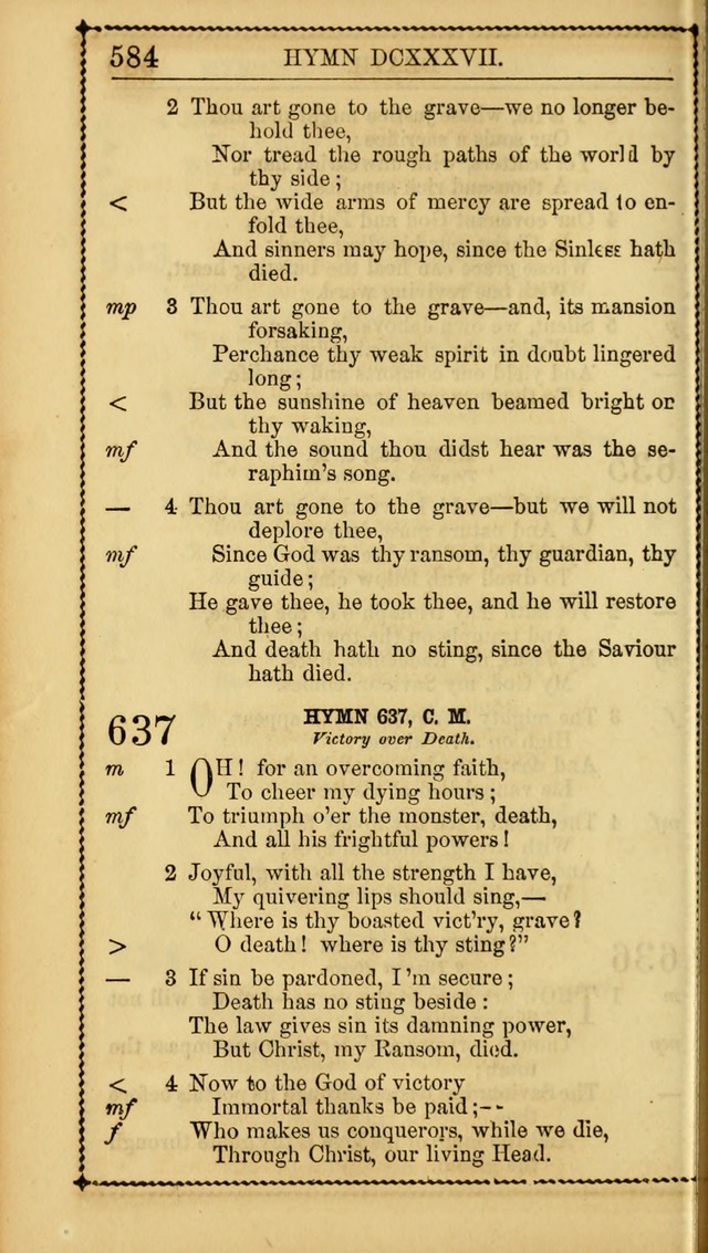 Church Psalmist: or Psalms and Hymns Designed for the Public, Social, and  Private Use of Evangelical Christians ... with Supplement.  53rd ed. page 587