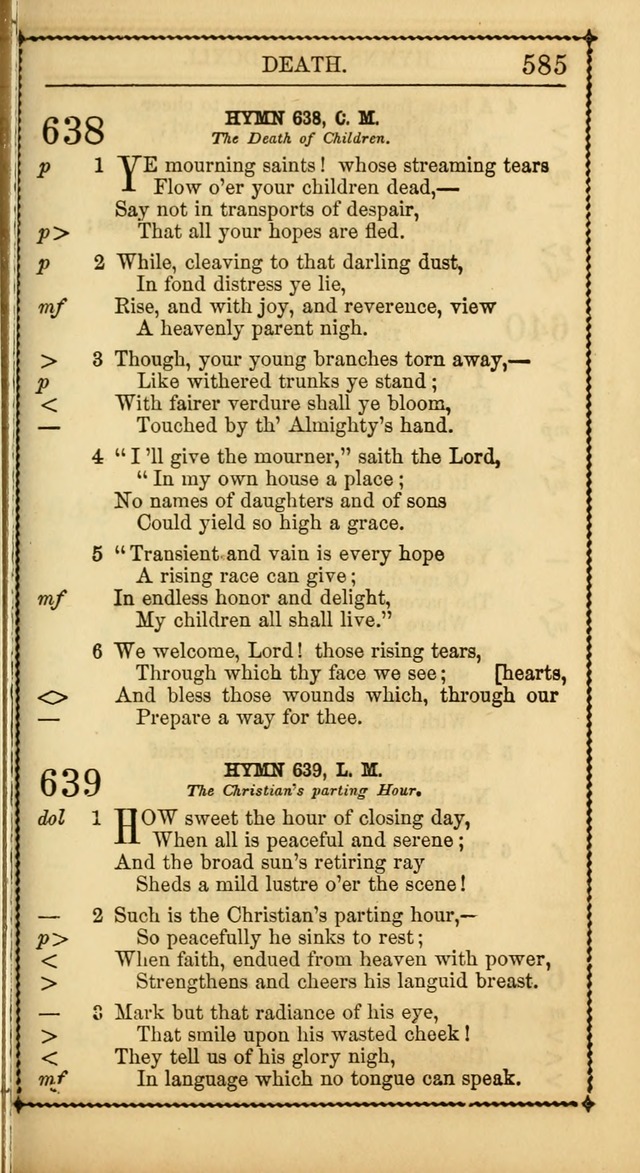 Church Psalmist: or Psalms and Hymns Designed for the Public, Social, and  Private Use of Evangelical Christians ... with Supplement.  53rd ed. page 588