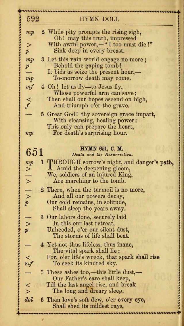 Church Psalmist: or Psalms and Hymns Designed for the Public, Social, and  Private Use of Evangelical Christians ... with Supplement.  53rd ed. page 595