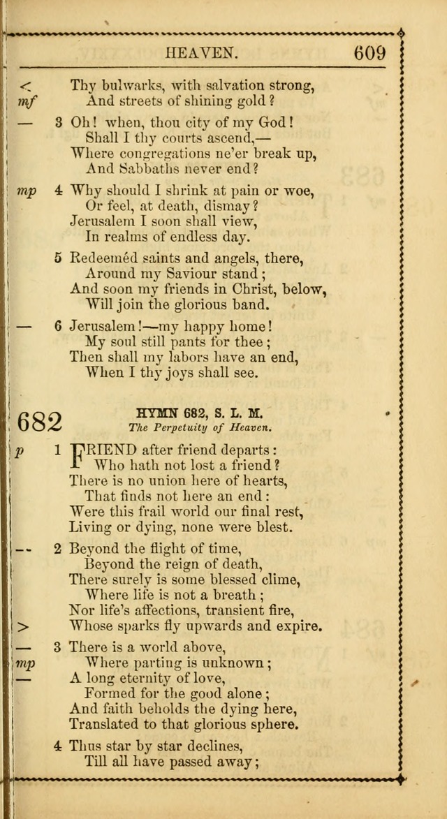 Church Psalmist: or Psalms and Hymns Designed for the Public, Social, and  Private Use of Evangelical Christians ... with Supplement.  53rd ed. page 612