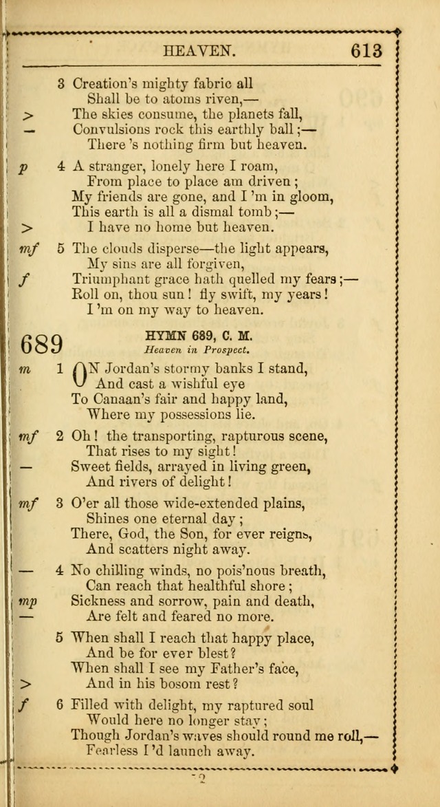 Church Psalmist: or Psalms and Hymns Designed for the Public, Social, and  Private Use of Evangelical Christians ... with Supplement.  53rd ed. page 616