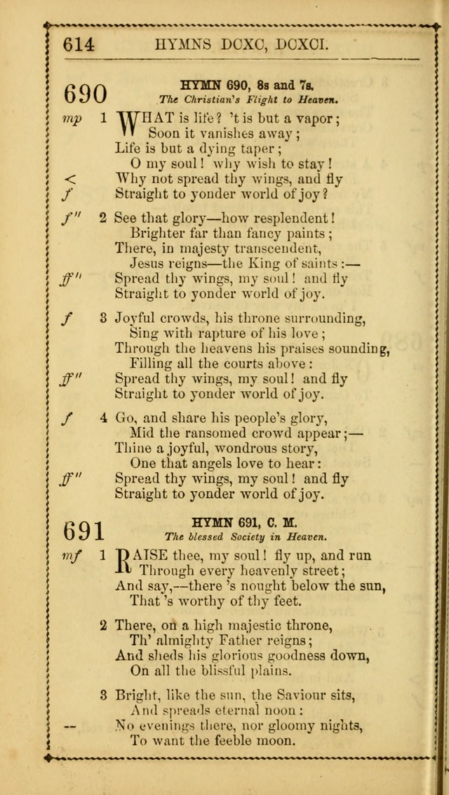 Church Psalmist: or Psalms and Hymns Designed for the Public, Social, and  Private Use of Evangelical Christians ... with Supplement.  53rd ed. page 617